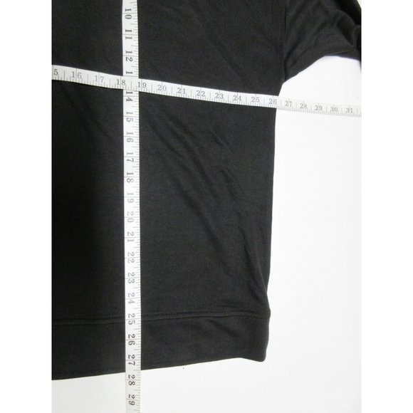 H by Halston Studio black French terry drop shoulder‎ pullover sweatshirt XL - Picture 9 of 12